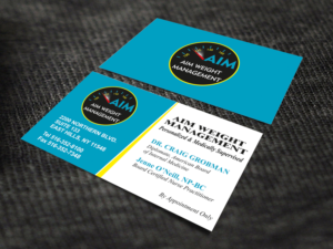 Business Card Design by SKYdesign for AIM Weightmanagement | Design: #13298923