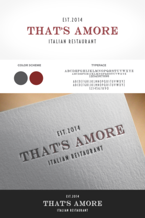 Logo Design by Zane_Graph_Design for That's amore | Design: #13303082