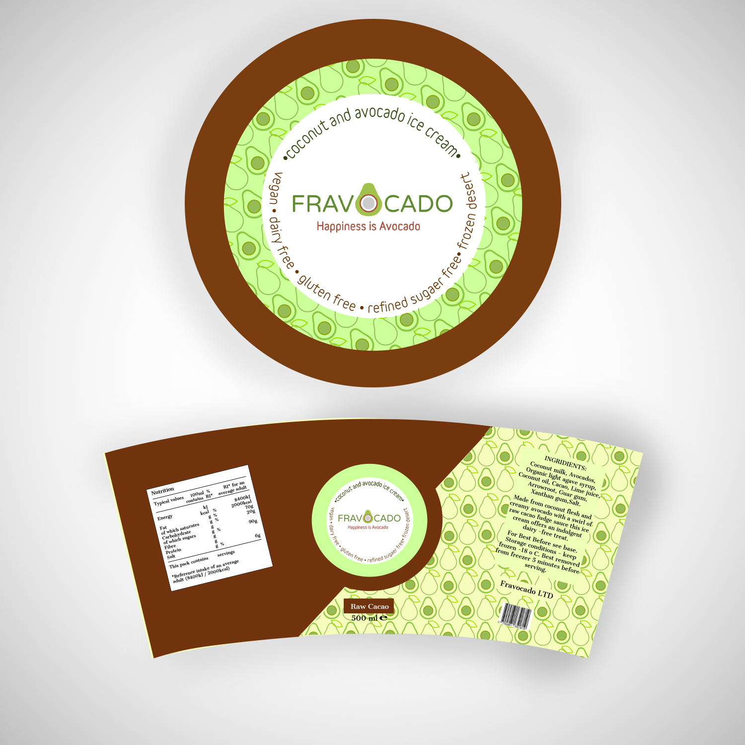 Diseño de Empaque por Avokando Art para Fravocado  | Diseño #13402712