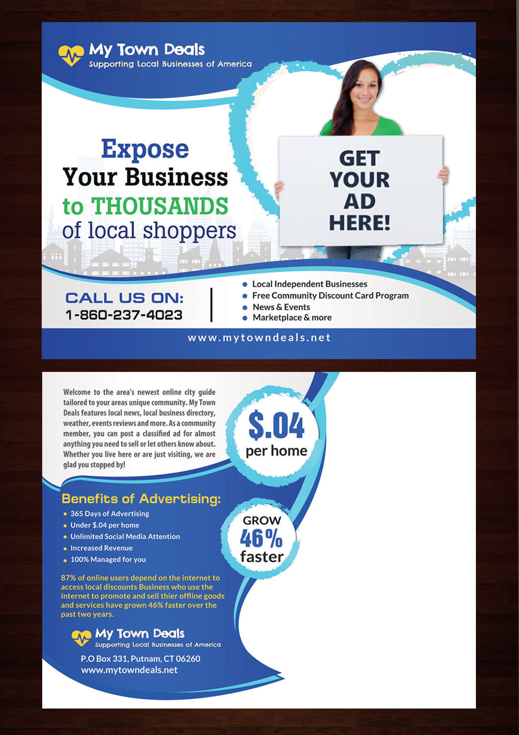 Postcard Design by debdesign for American Mail Profits | Design #13310738