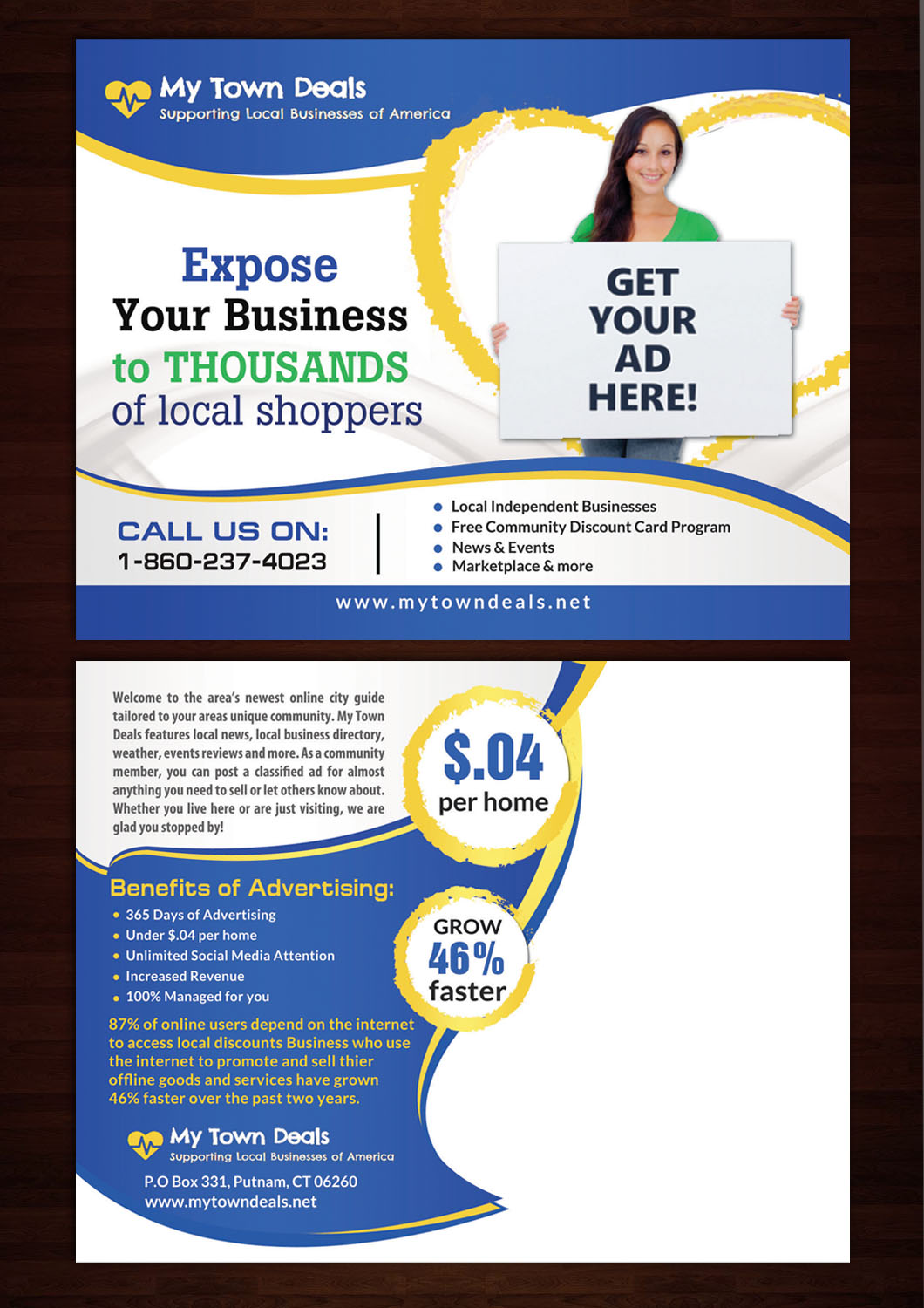 Postcard Design by debdesign for American Mail Profits | Design #13317231