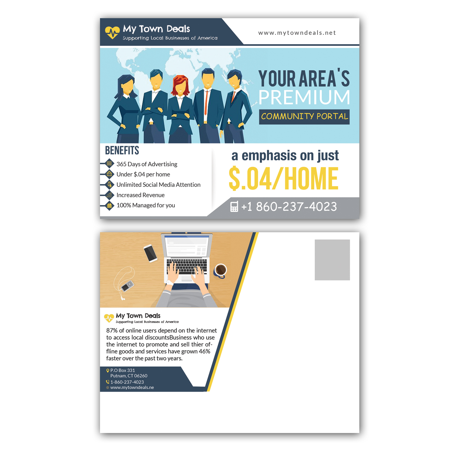 Postcard Design by creative.bugs for American Mail Profits | Design #13298483