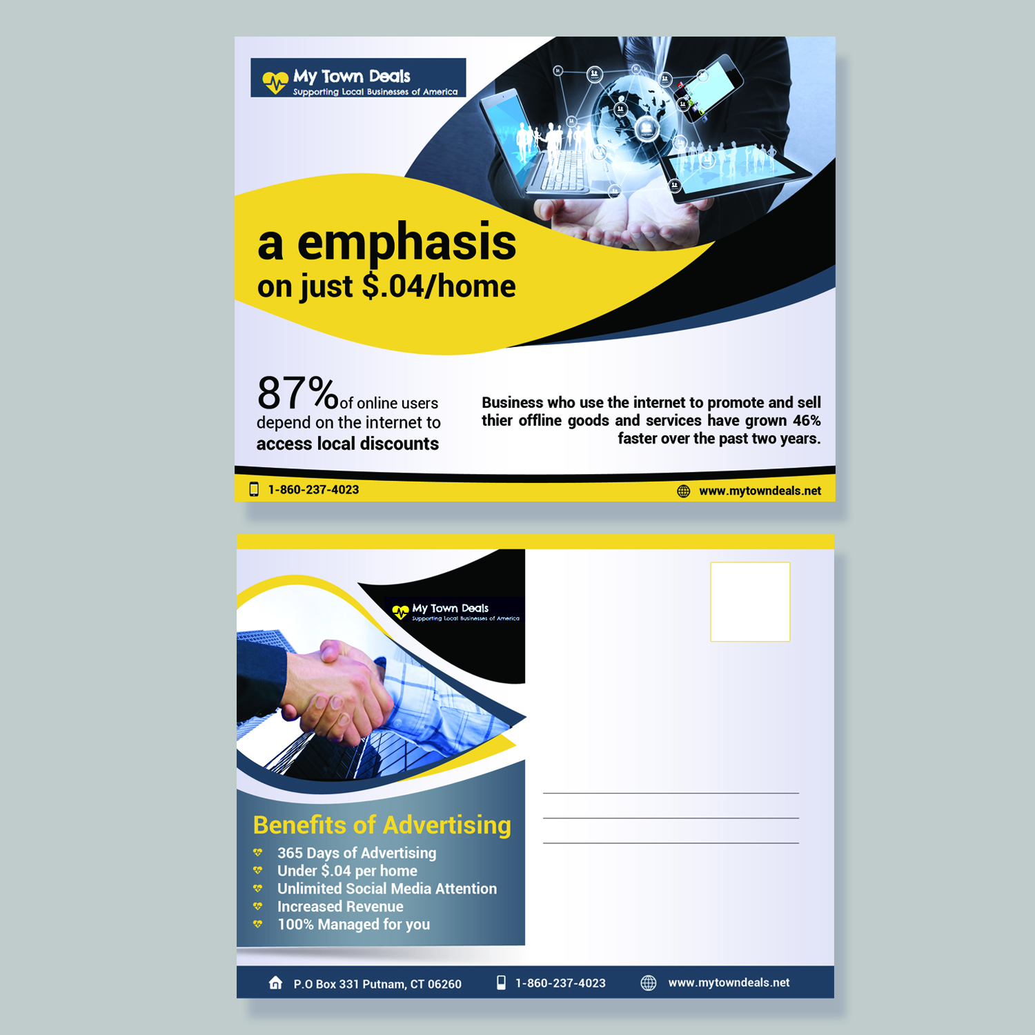 Diseño de Postal por creative.bugs para American Mail Profits | Diseño #13299454