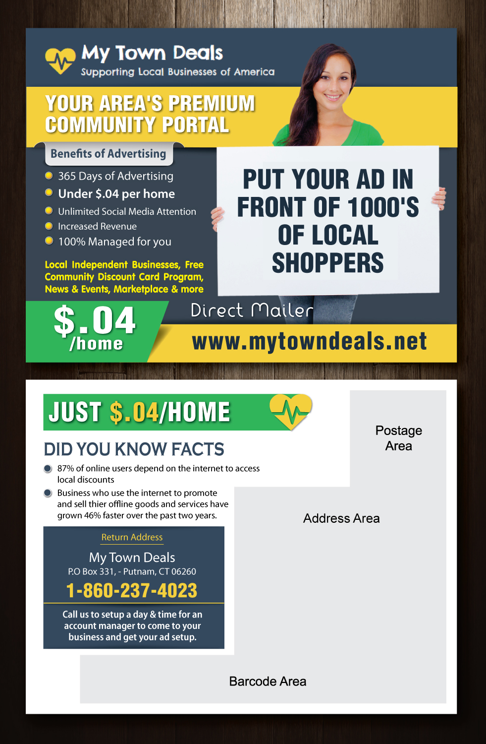 Diseño de Postal por meet007 para American Mail Profits | Diseño #13320187