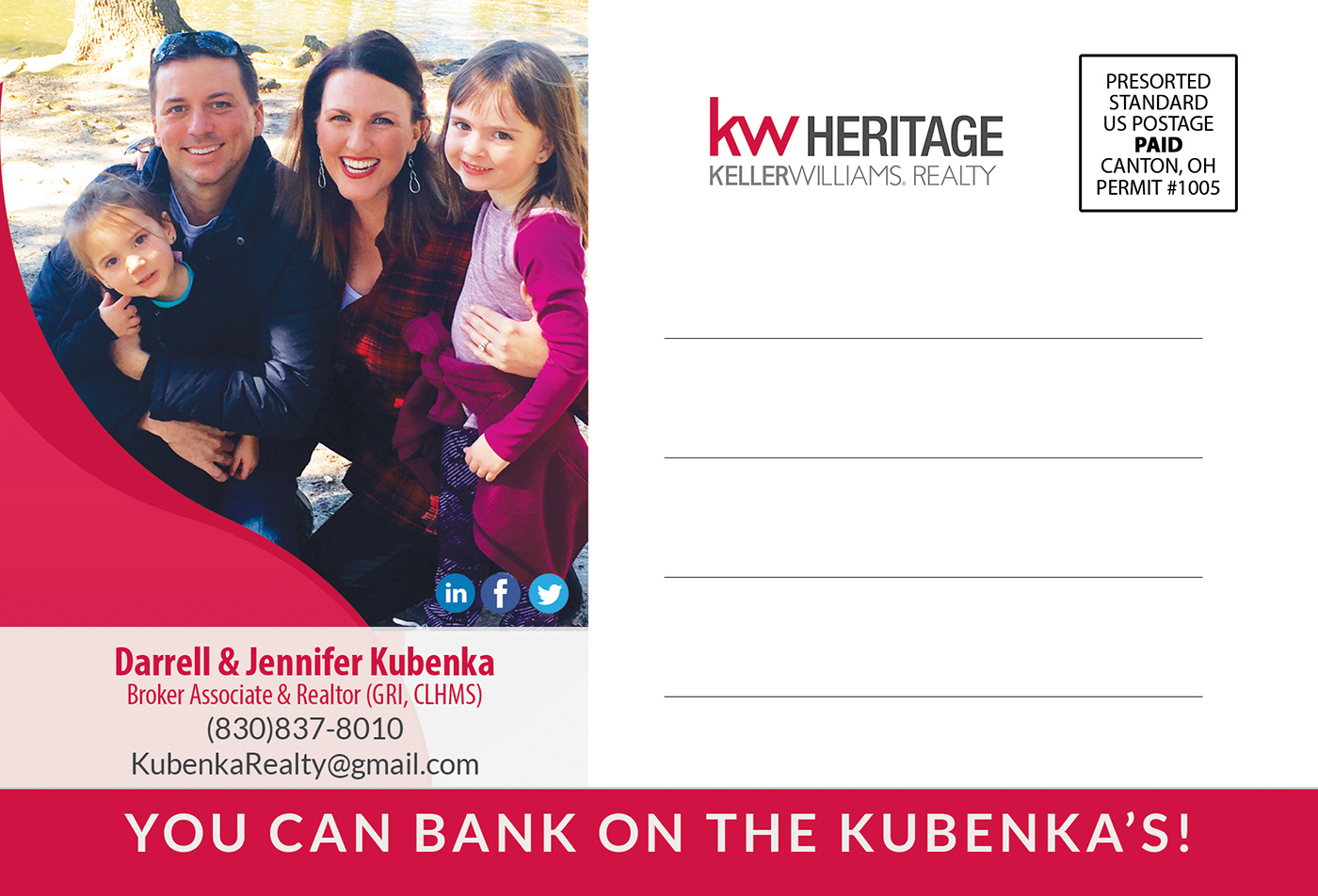 Postcard Design by VEGA-Designs for Kubenka Real Estate Solutions, LLC | Design #13326429