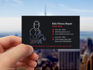 Business Card Design by JK18 for Elite Fitness Repair | Design: #13301803