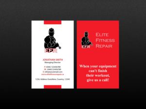 Business Card Design by Creations Box 2015 for Elite Fitness Repair | Design: #13314415