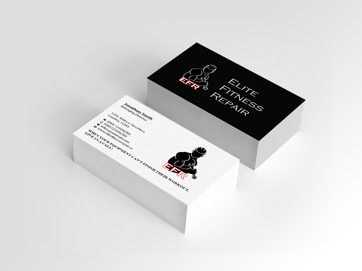 Design de Carte de Visite par Creations Box 2015 pour Elite Fitness Repair | Design #13314416