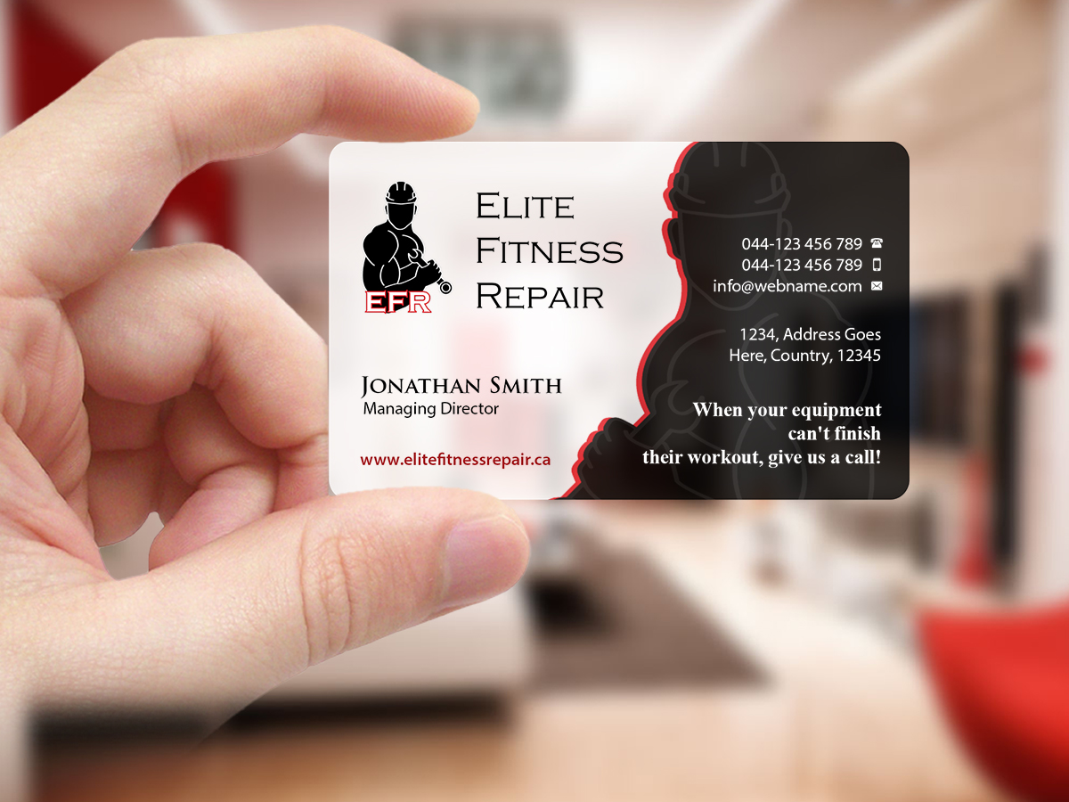 Business Card Design by Creations Box 2015 for Elite Fitness Repair | Design #13314421