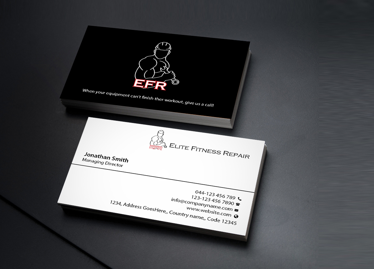 Diseño de Tarjeta de Presentación por Creations Box 2015 para Elite Fitness Repair | Diseño #13314426