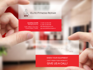 Visitenkarten-Design von Creations Box 2015 für Elite Fitness Repair | Design: #13314437