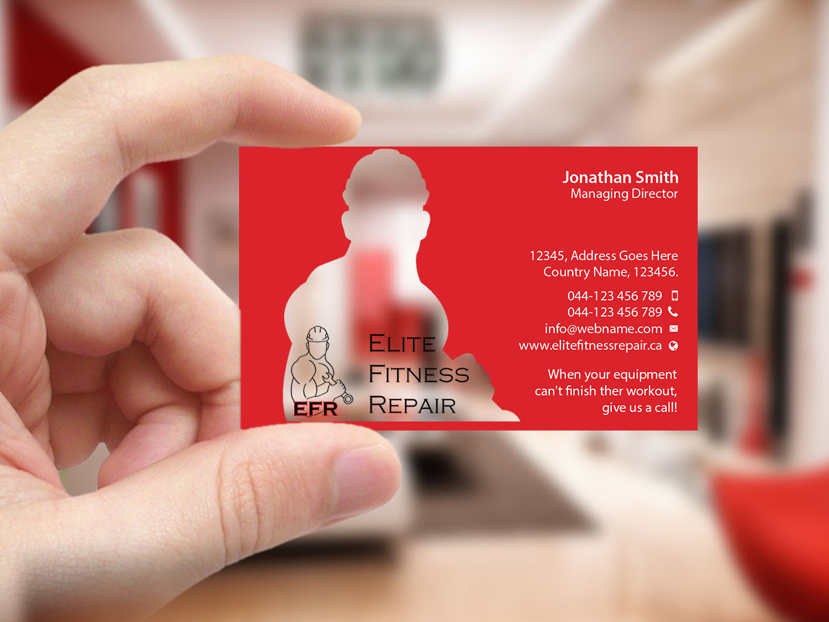 Business Card Design by Creations Box 2015 for Elite Fitness Repair | Design #13314444