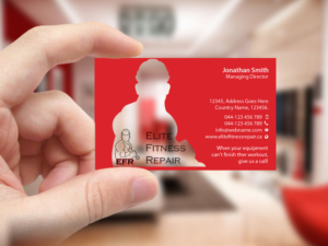 Visitenkarten-Design von Creations Box 2015 für Elite Fitness Repair | Design: #13314444