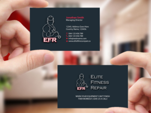 Visitenkarten-Design von Creations Box 2015 für Elite Fitness Repair | Design: #13314449