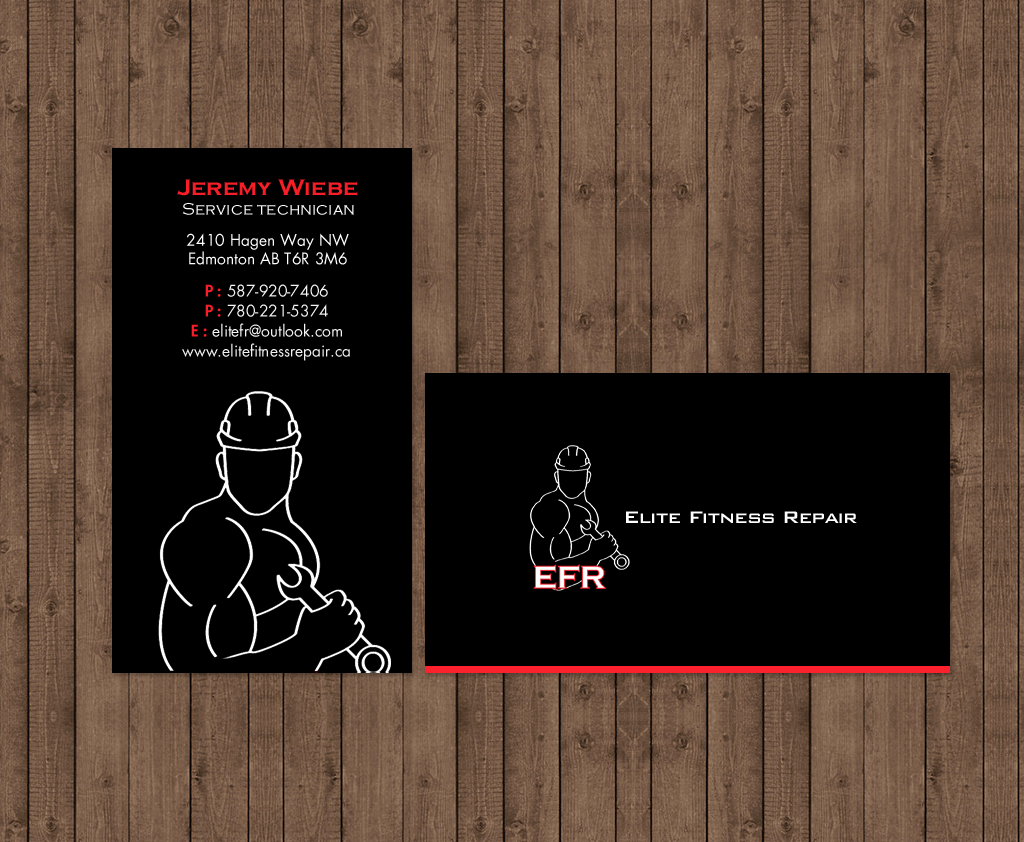 Design de Carte de Visite par chandrayaan.creative pour Elite Fitness Repair | Design #13312922