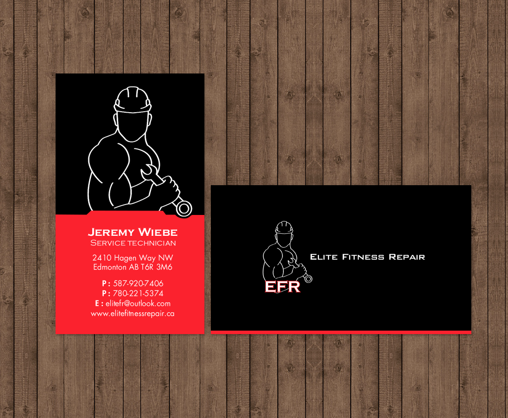 Design de Carte de Visite par chandrayaan.creative pour Elite Fitness Repair | Design #13312923