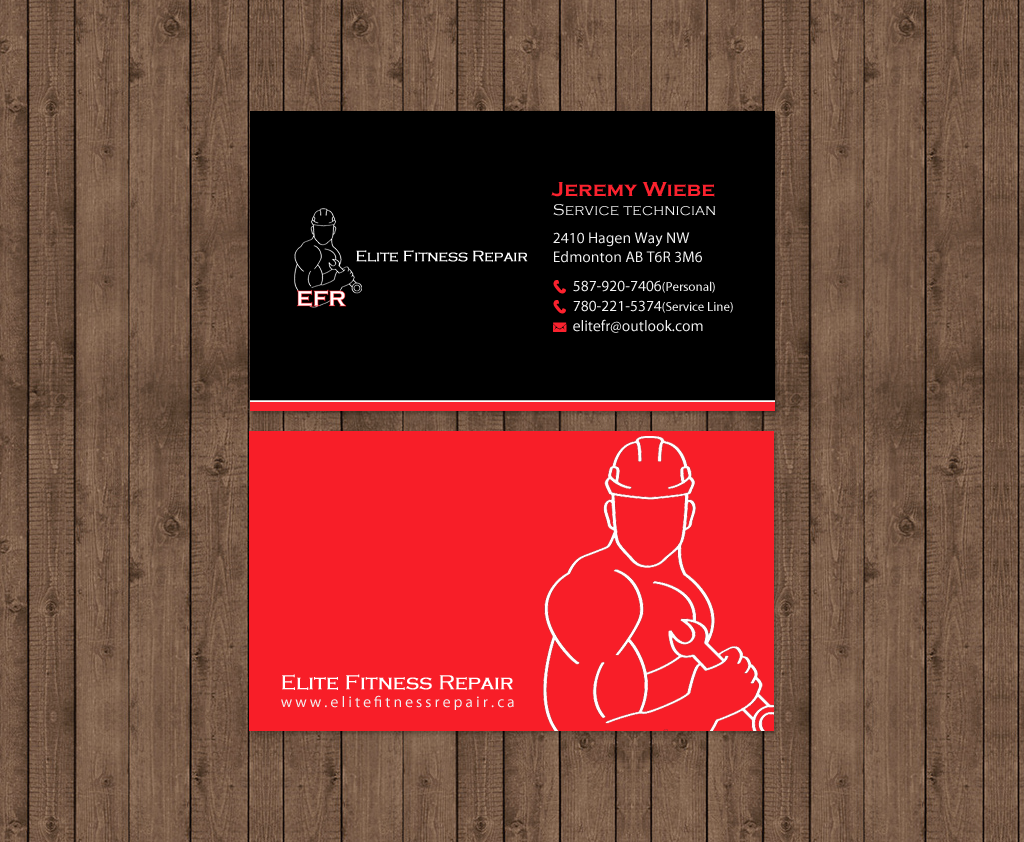 Design de Carte de Visite par chandrayaan.creative pour Elite Fitness Repair | Design #13328093