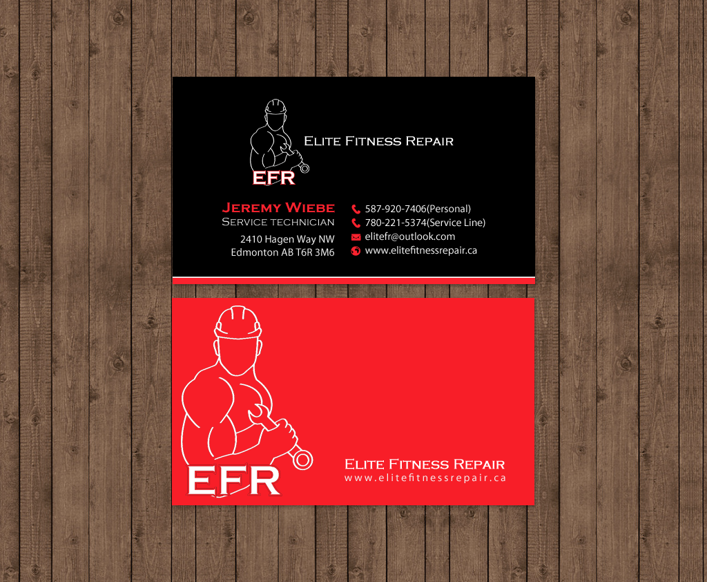 Design de Carte de Visite par chandrayaan.creative pour Elite Fitness Repair | Design #13328094