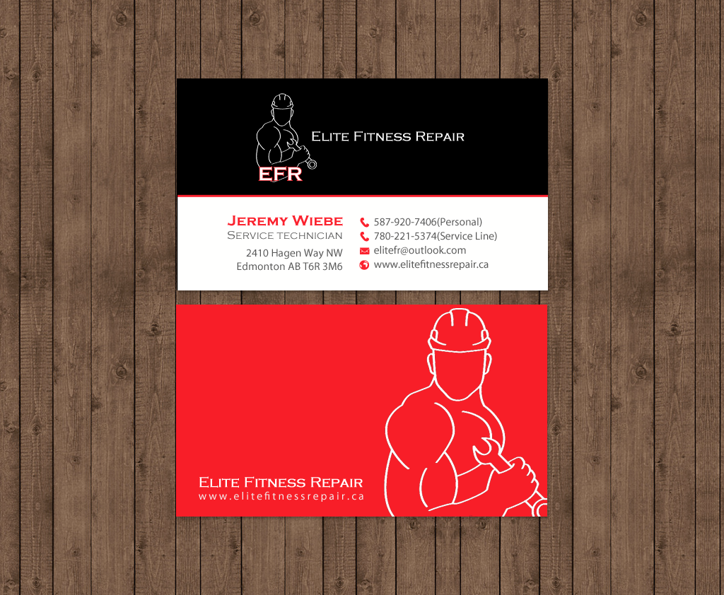 Design de Carte de Visite par chandrayaan.creative pour Elite Fitness Repair | Design #13328098