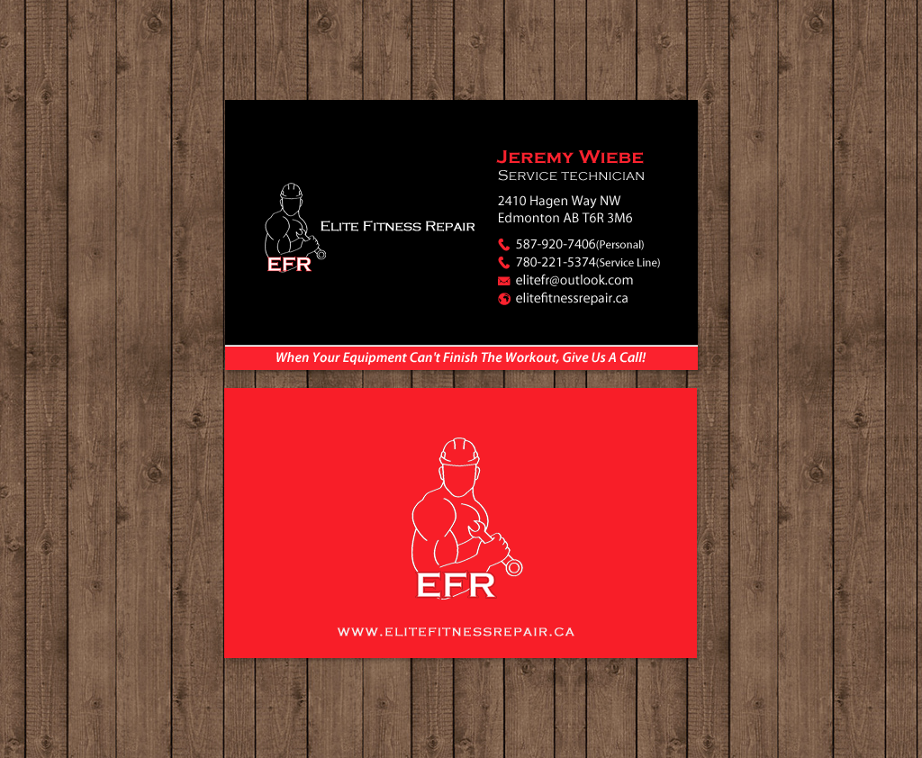 Design de Carte de Visite par chandrayaan.creative pour Elite Fitness Repair | Design #13328099