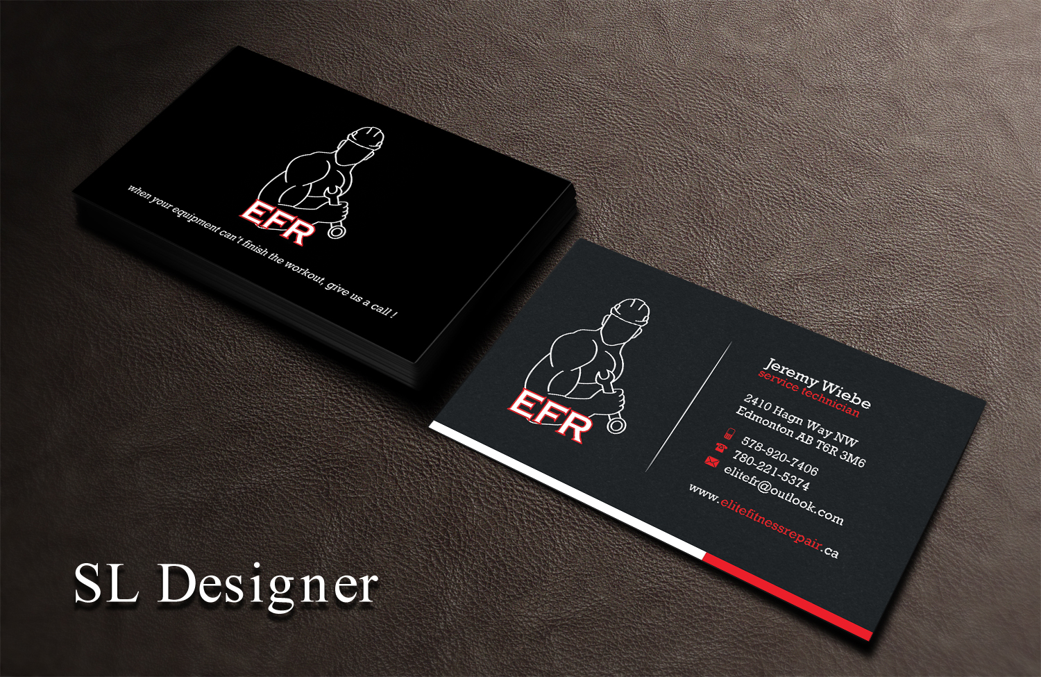 Design de Carte de Visite par SL Designer pour Elite Fitness Repair | Design #13302008