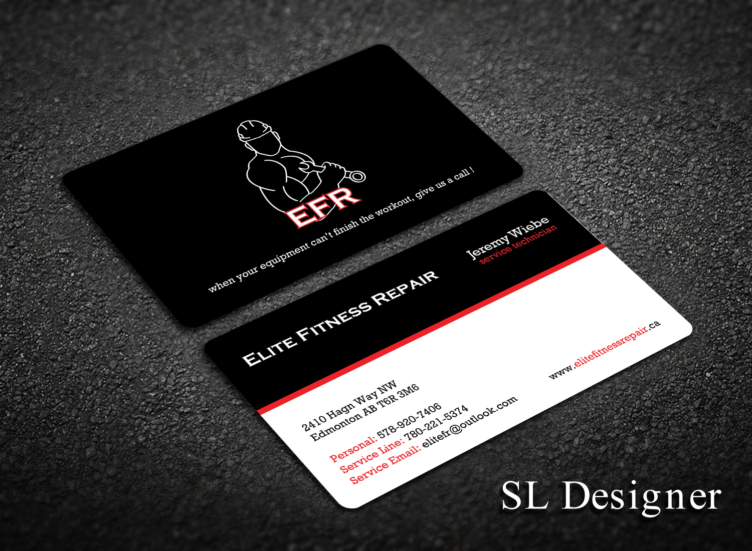 Design de Carte de Visite par SL Designer pour Elite Fitness Repair | Design #13302011