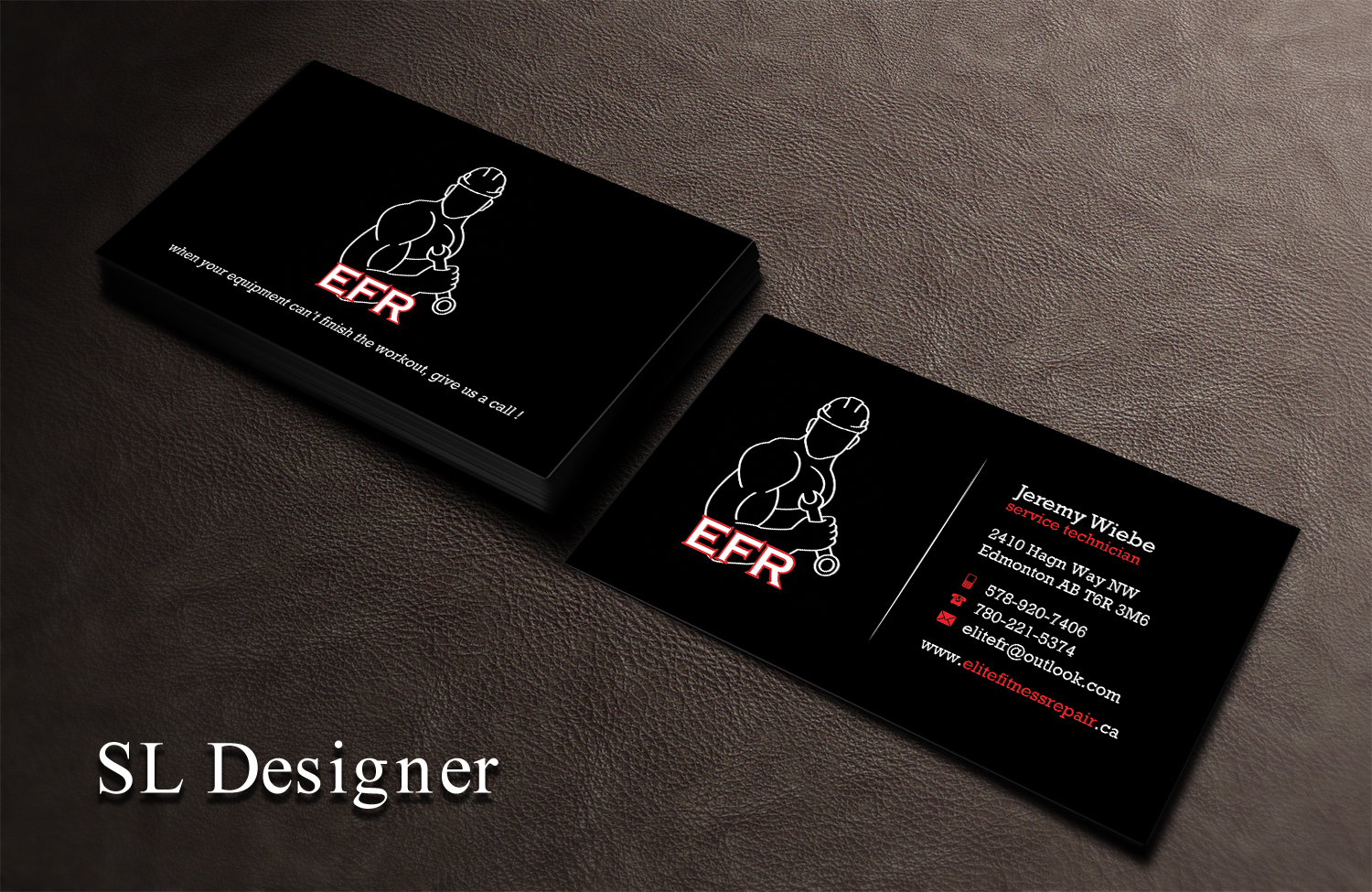 Design de Carte de Visite par SL Designer pour Elite Fitness Repair | Design #13302012