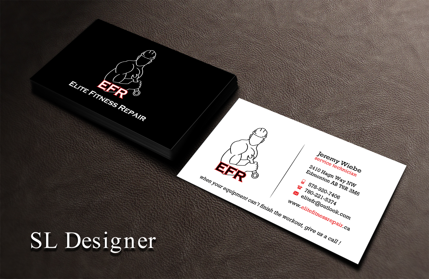 Design de Carte de Visite par SL Designer pour Elite Fitness Repair | Design #13313682
