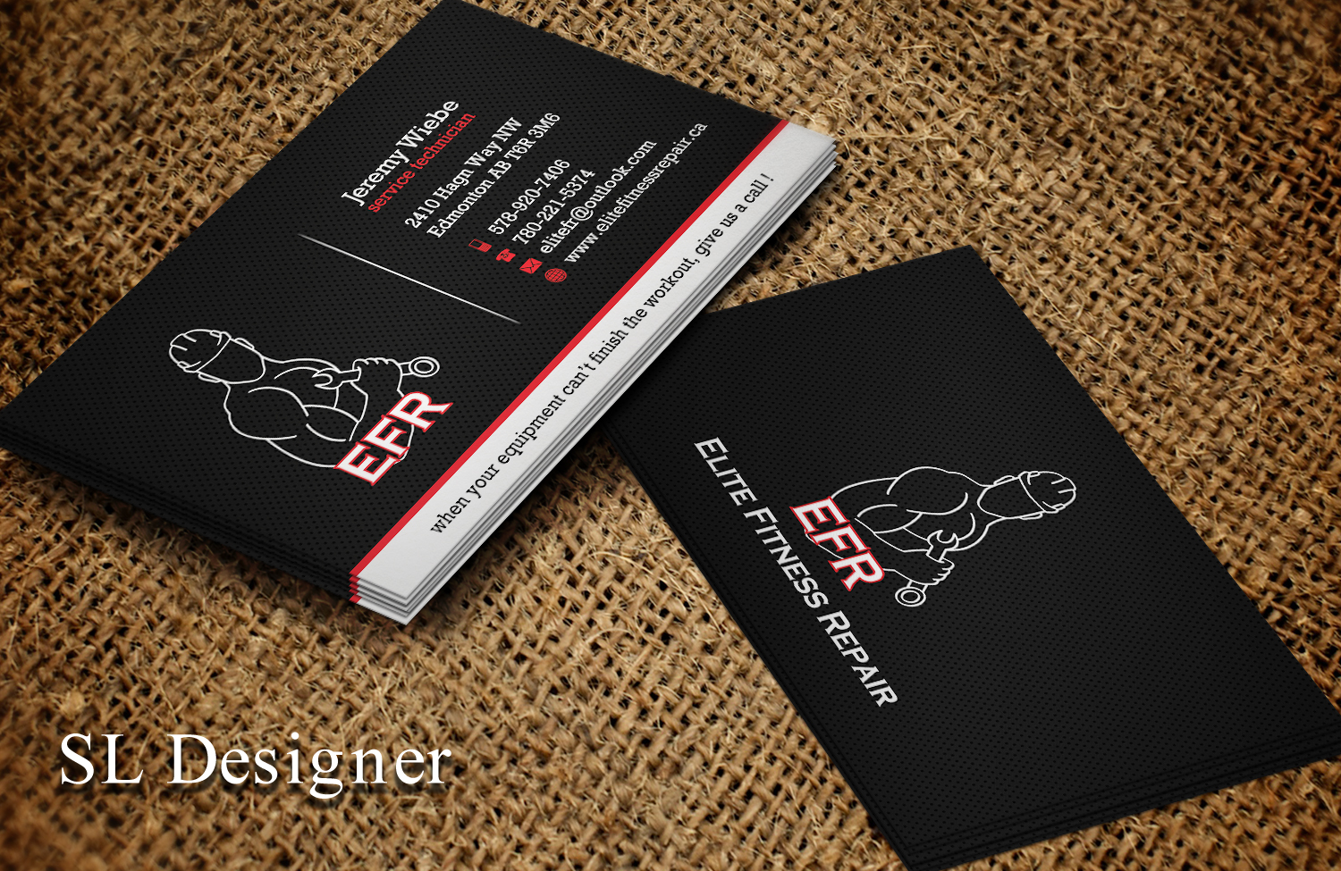 Business Card Design by SL Designer for Elite Fitness Repair | Design #13313910