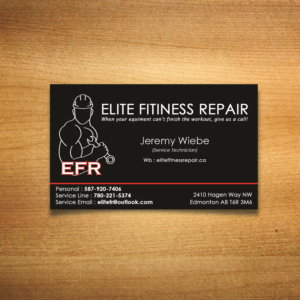 Design de Carte de Visite par design88 pour Elite Fitness Repair | Design #13403530
