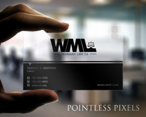 Business Card Design by Pointless Pixels India for Warman Law, P.A. | Design: #13301073