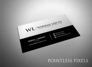 Business Card Design by Pointless Pixels India for Warman Law, P.A. | Design: #13302872
