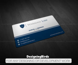 Business Card Design by Designing Birds for Warman Law, P.A. | Design: #13386579