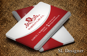 Business Card Design by SL Designer for Warman Law, P.A. | Design: #13308422