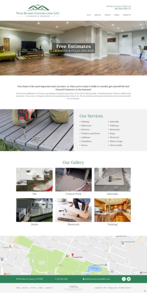 Diseño Web por pb para West Hudson Construction LLC | Diseño: #13316476