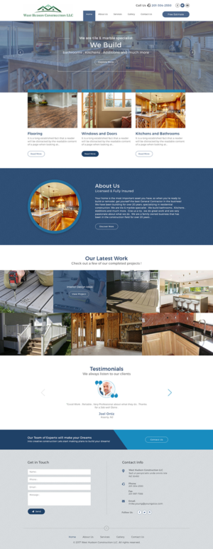 Looking for a modern elegant home improvment website   | Web-Design von Ved Web Services