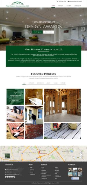 Diseño Web por Xclusive Designers para West Hudson Construction LLC | Diseño: #13483852