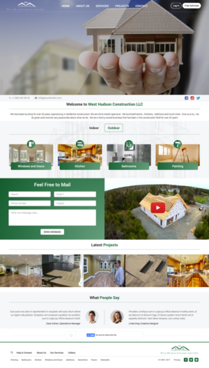 Diseño Web por cCopilot para West Hudson Construction LLC | Diseño: #13350582