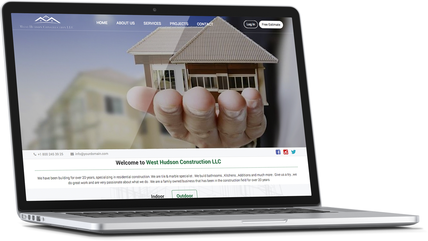 Web Design by cCopilot for West Hudson Construction LLC | Design #13350583