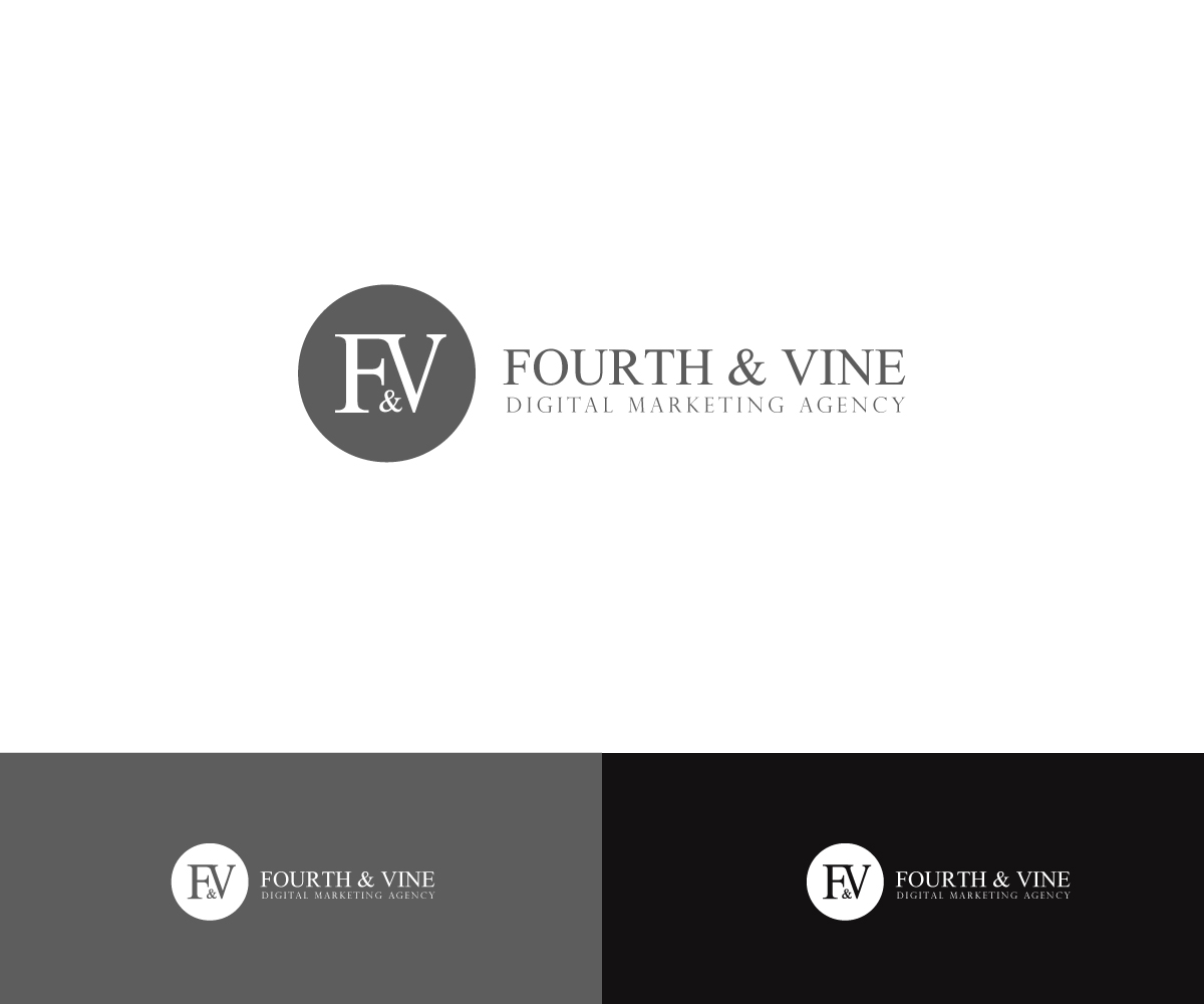 Logo Design by Anekaa for Fourth & Vine Digital Marketing | Design #13292881