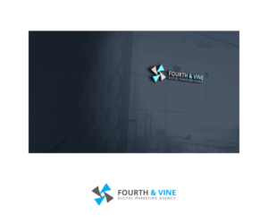 Logo Design by Anekaa for Fourth & Vine Digital Marketing | Design: #13310964