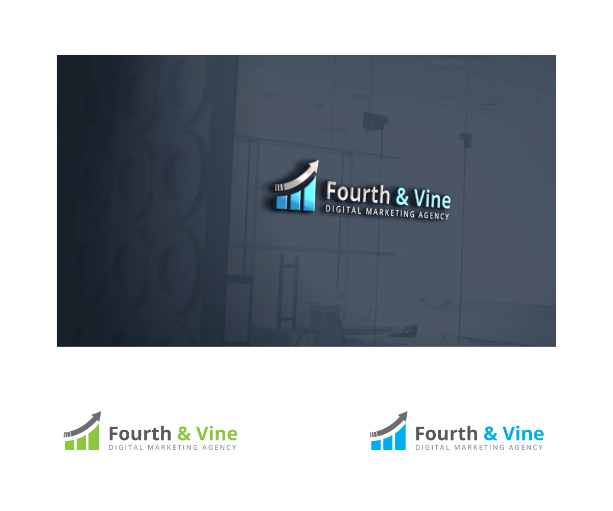 Logo Design by Anekaa for Fourth & Vine Digital Marketing | Design #13310970