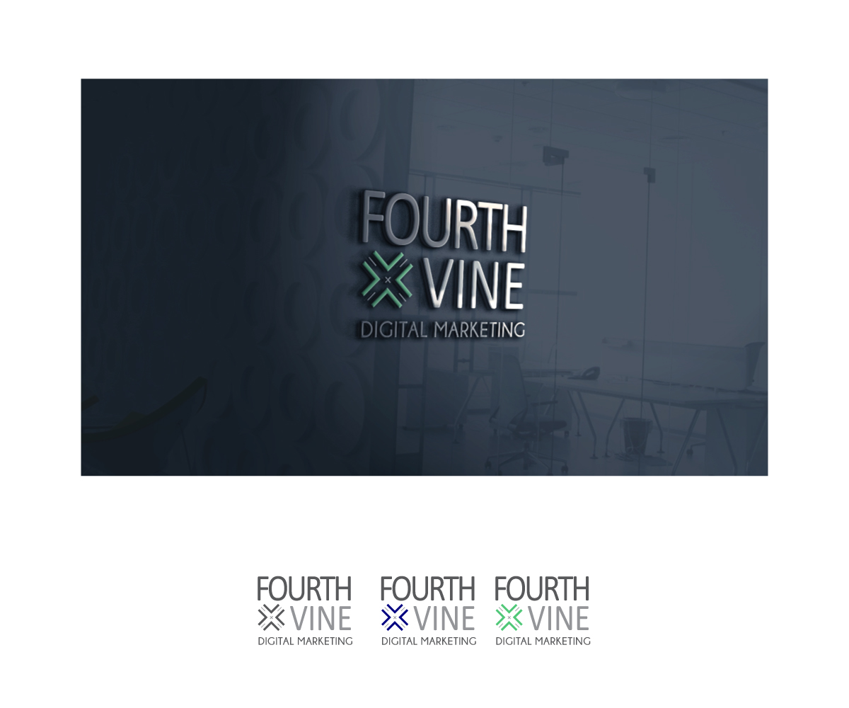 Logo Design by Anekaa for Fourth & Vine Digital Marketing | Design #13321008