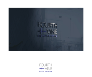 Logo Design by Anekaa for Fourth & Vine Digital Marketing | Design: #13321016
