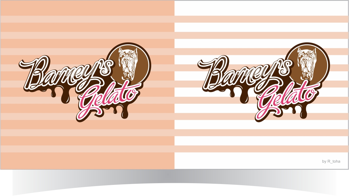 Diseño de Logo por r-toha para Barney's Gelato | Diseño #13347290
