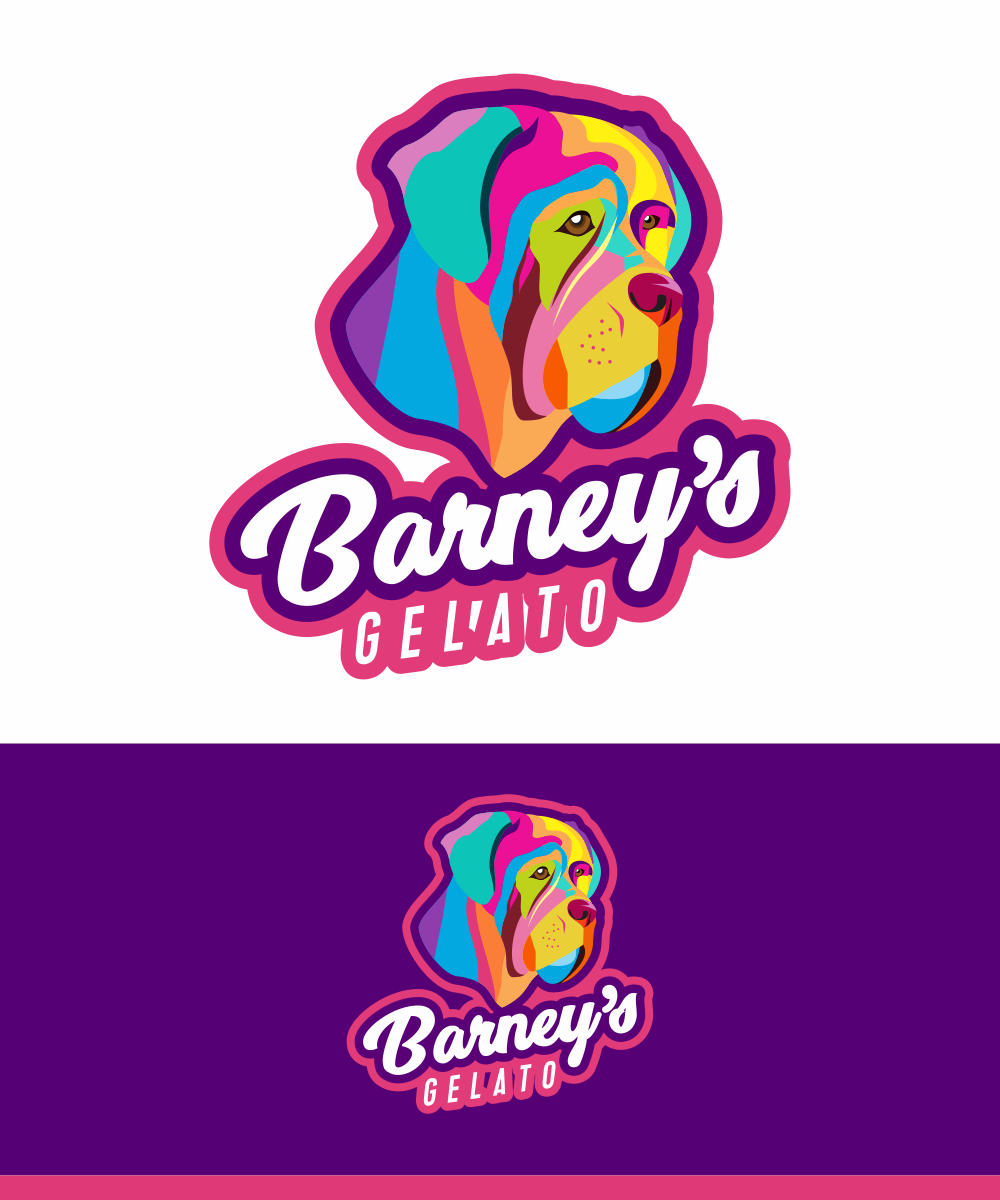 Logo Design by Gigih Rudya for Barney's Gelato | Design #13341942