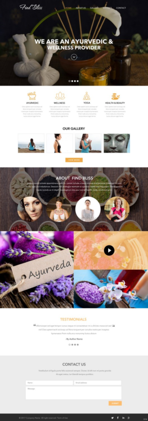 Wordpress Design by pb for at One yOga | Design: #13340874