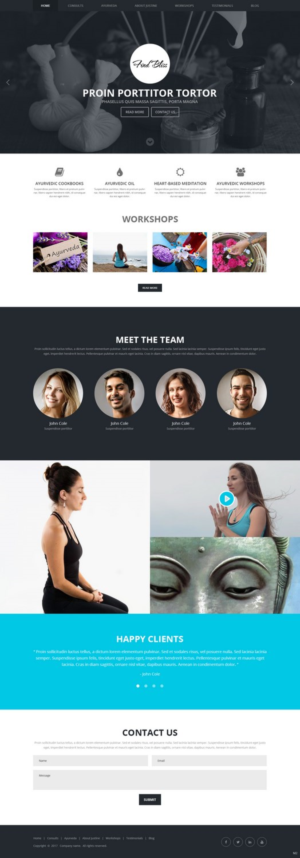 Wordpress Design by pb for at One yOga | Design: #13372315