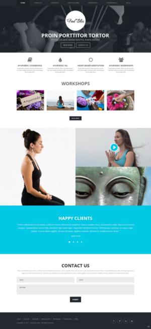 Wordpress Design by pb for at One yOga | Design: #13387981