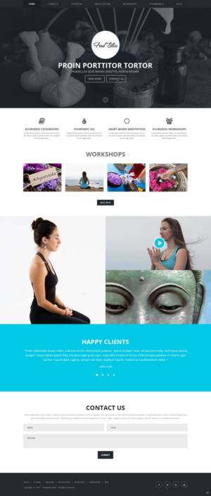Wordpress Design by pb for at One yOga | Design: #13387982